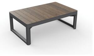 Vrtna klubska mizica v orehovem dekorju 71,5x116 cm Lyon – Keter