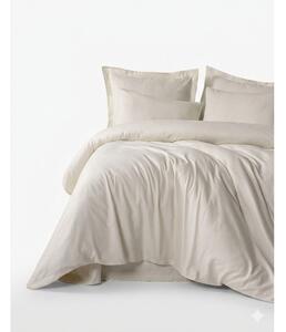Bež enojna posteljnina iz renforce bombaža 140x200 cm Checkered – Mila Home Luxury