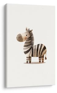 Slika prisrčna črtasta zebra