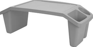 Posteljni pladenj 60 x 30 x 21 cm, siv
