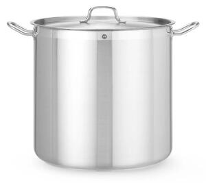 Visok Lonec s Pokrovom, 50L, Nerjaveče Jeklo, 400x400mm