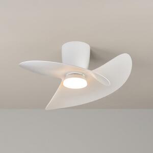 Mantra Iluminación LED stropni ventilator Ona, bel, DC, tih, CCT, 70 cm, zatemnjen, Bela, Dnevna soba / jedilnica, Kovina, Sodobni