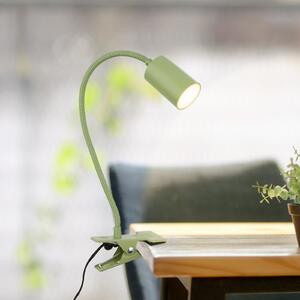 Briloner LED-svetilka Fleks, limetno zelena, prilagodljiva, kovinska, Zelena, Študija / pisarna, Kovina