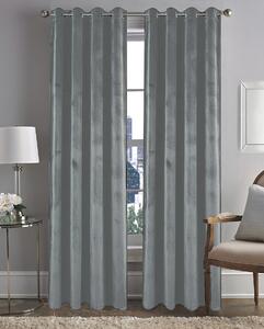 Zavese v setu Holland Velvet Grey (2 kos) 140x260