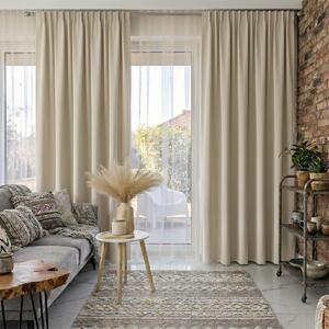 Zavese v setu Blackout Beige (2 kos) 140x260