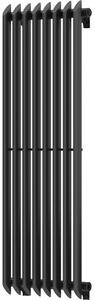 Mexen Atlanta dekorativni radiator 1200 x 405 mm, 646 W, črna - W211-1200-405-00-70