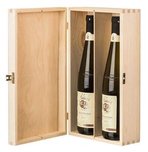 ATMOWOOD Lesena škatla za 2 vina XI