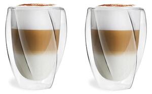 Komplet 2 dvostenskih kozarcev Vialli Design Latte, 300 ml