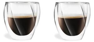 Skodelice v kompletu za kapučino z dvojno steno 2 ks 250 ml Cristallo – Vialli Design