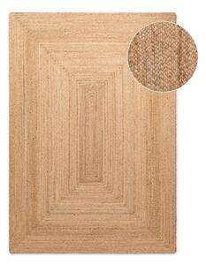 Obojestranska/ročno tkana preproga iz jute v naravni barvi 60x90 cm Juno – Hanse Home