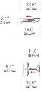 Stensko/kozmetično ogledalo z lučjo/povečevalno (5x) ø 20 cm Sensor – simplehuman
