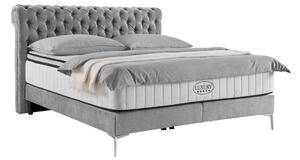 Premium Living Postelja Boxspring Queen, Siva, 180x200