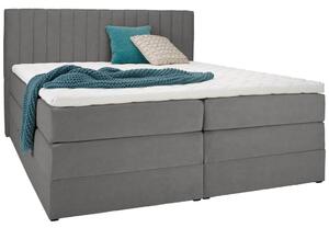 Premium Living Postelja Boxspring Simon, Svetlo Siva, 160x200