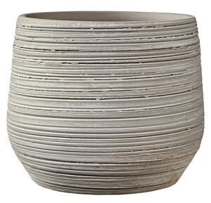 Soendgen Keramik Okrogli lonec Ravenna (Zunanje dimenzije (Ø x V): 12 x 11 cm, Siva, Keramika)
