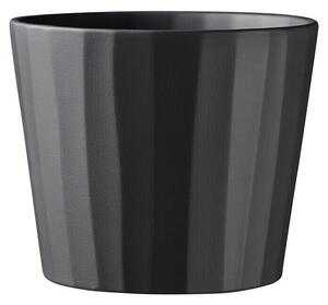 Soendgen Keramik Okrogli lonec Umea (Zunanje dimenzije (Ø x V): 13 x 11 cm, Antracit, Keramika, Mat)