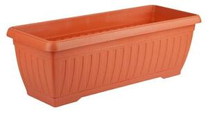 Korito za rastline Jadran (Zunanje dimenzije (Do x Š x V): 50 x 20 x 17 cm, Plastika, Terakota)