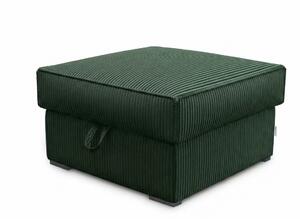 Tabure SMART COSARO XL s shranjevalnim prostorom 71x71 cm, temno zelen