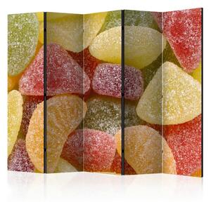Artgeist Paravan Tasty Fruit Jellies I, 5-Delni, Dvostranski