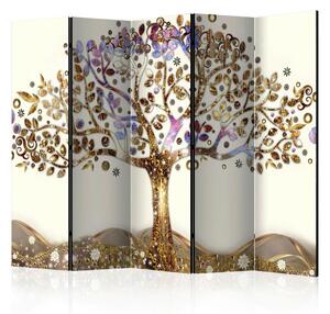 Artgeist Paravan Golden Tree I, 5-Delni, Enostranski