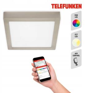 Telefunken 309602TF - LED RGBW Stropna svetilka LED/18W/230V 2700-6500K WiFi + Daljinski upravljalnik