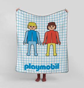 Otroška odeja iz mikrovlaken 130x130 cm Checkerboard – Playmobil