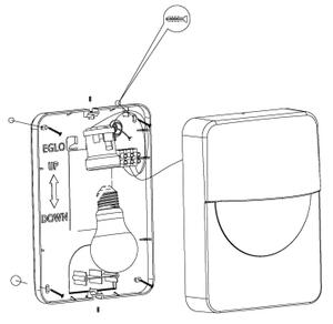 Eglo 98704 - Zunanja stenska svetilka SALVANESCO 1xE27/28W/230V IP44