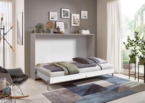 ZLOŽLJIVA POSTELJA 120 cm x 200 cm , leseni material siva, sahara