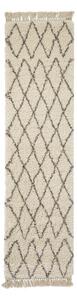 Kremno bel tekač 60x230 cm Boho – Think Rugs