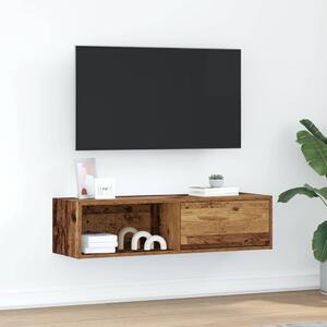 VidaXL TV omarica starinski les 100x31x25,5 cm inženirski les