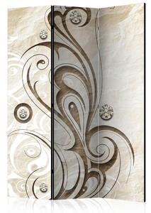 Artgeist Paravan Stone Butterfly, 3-Delni, Dvostranski