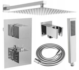 Mexen Cube DR02 podometni tuš komplet z deževnikom 30 cm, krom - 77502DR0230-00