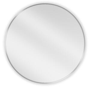 Mexen Loft okroglo kopalniško ogledalo 70 cm, inox okvir - 9850-070-070-000-10