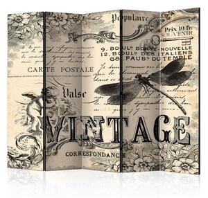 Artgeist Paravan Vintage I, 5-Delni, Dvostranski