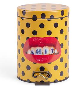 SelettiSeletti - Shit Toiletpaper Home Dustbin Ø25xH39,5 Rumena/Črna/Multicolor Seletti