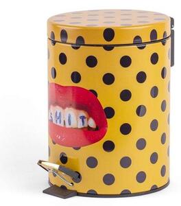 SelettiSeletti - Shit Toiletpaper Home Dustbin Ø25xH39,5 Rumena/Črna/Multicolor Seletti