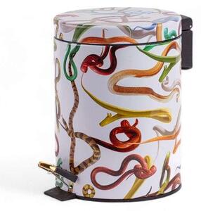 SelettiSeletti - Snakes Toiletpaper Home Dustbin Ø20,5xH27,5 Bela/Multicolor Seletti