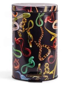 SelettiSeletti - Snakes Toiletpaper Home Dustbin Ø25xH39,5 Črna/Multicolor Seletti