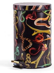 SelettiSeletti - Snakes Toiletpaper Home Dustbin Ø25xH39,5 Črna/Multicolor Seletti