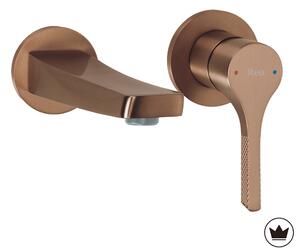 Podometna armatura za umivalnik REA VISION Brush Copper + BOX
