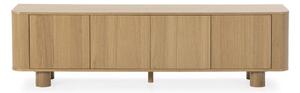 TV omarica v hrastovem dekorju v naravni barvi 180x50,5x40 cm Padoc – MOME