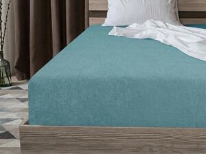 Frotirasta prevleka za vzmetnico MOLTON modrozelena 180 x 200 cm