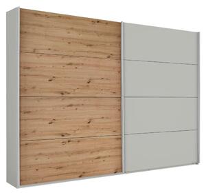 Modern Living Omara Z Drsnimi Vrati Feldkirch, Siva, Barva Hrasta