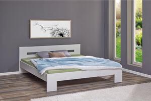 POSTELJA 180 cm x 200 cm , leseni material bela