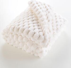 Kremno bela odeja iz mikropliša 180x220 cm Frosty – douceur d'intérieur