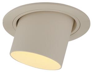 Moderni vgradni reflektor bež GU10 50 mm okrogel nagibni - Installa
