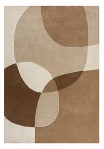 Rjavo-bež volnena preproga 120x170 cm Glow – Flair Rugs