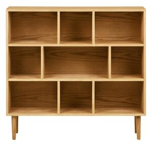 Regal v hrastovem dekorju v naravni barvi 30x104,5x112 cm Oshawa – House Nordic