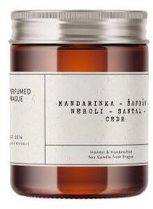 Dišeča sveča iz sojinega voska čas gorenja 40 h #47 Tangerine, Neroli and Saffron – Perfumed Prague