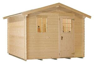 Kiehnholz Vrtna hiška Kopenhagen 4 (Zunanje dimenzije vključno s strešnim previsom (Š x G): 310 x 293 cm, Les, Rjava)
