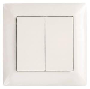 Dvojno Stikalo z Okvirjem OSTE JNH007-W BEIGE